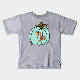 Capricorn Pumpkin Kids T-Shirt
